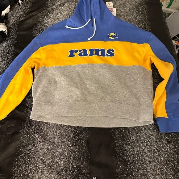 La Los Angeles Rams Women’s Hoodie Pullover Sweater new nwt M Medium - Picture 3 of 7